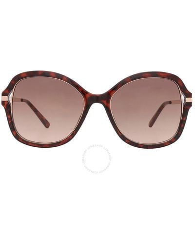 Guess Factory Butterfly Sunglasses Gf0352 52f 54 - Brown