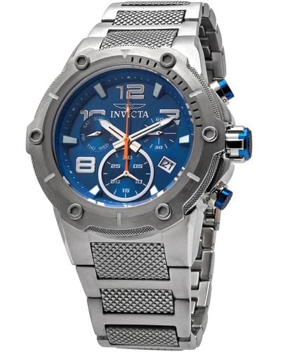 INVICTA WATCH Speedway Chronograph Blue Dial Stainless Steel Watch
