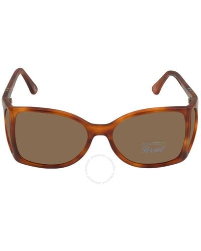 Persol Wrap Unisex Sunglasses  96/53 54 - Brown