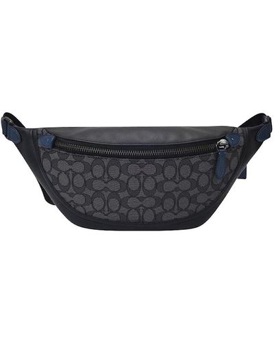 COACH Signature Jacquard League Belt Bag - Blue