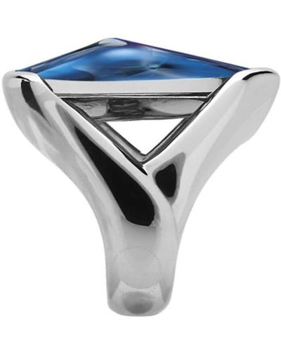 Baccarat Ring Medium Silverclear Crystal Riviera - Grey