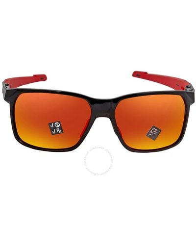 Oakley Portal X Prizm Ruby Polarized Square Sunglasses Oo9460 946005 - Orange