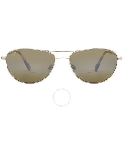 Maui Jim Baby Beach Reader Hcl Bronze +2.50 Pilot Sunglasses H245-1625 56 - Metallic