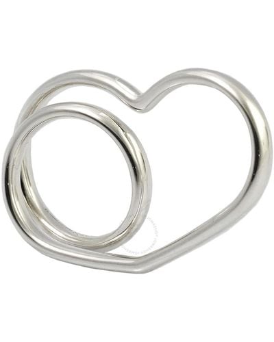 Hermès Vertige Coeur Double Ring - Metallic