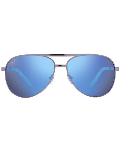 Maui Jim Seacliff Blue Hawaii Pilot Sunglasses