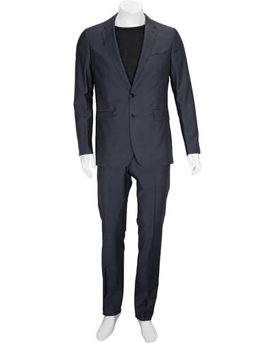 Burberry Soho Fit Wool Mohair Suit - Blue