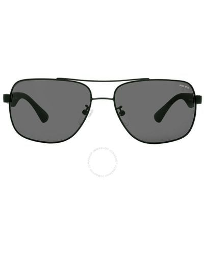 Police Grey Navigator Sunglasses Spl655 0531 60