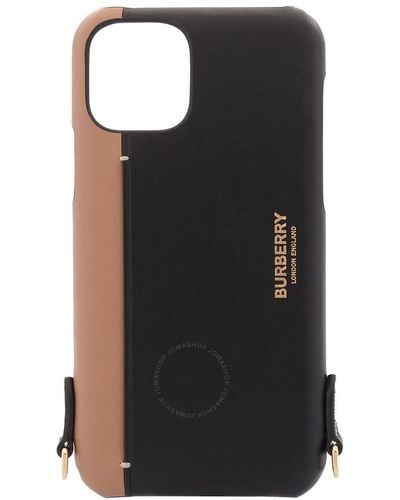 Burberry Two-tone Leather Iphone 11-pro Case - Multicolour