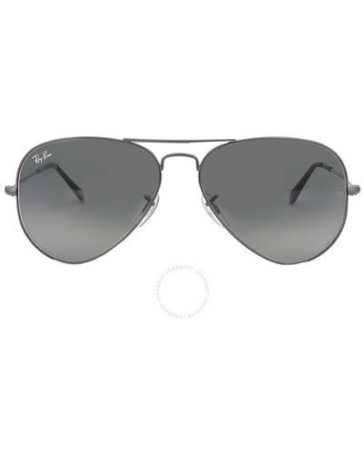 Ray-Ban Aviator Gradient Gray Sunglasses Rb3025 004/71 58