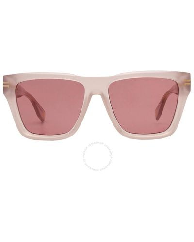 Marc Jacobs Burgundy Square Sunglasses Mj 1002/s 0fwm/4s 55 - Pink