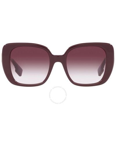 Burberry Helena Violet Gradient Square Sunglasses Be4371 39798h 52 - Brown