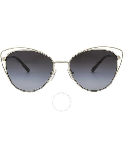 Michael Kors Dark Grey Gradient Cat Eye Sunglasses Mk1117 10148g 56 - Brown