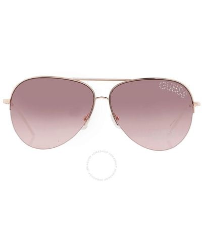Guess Factory Gradient Bordeaux Sunglasses Gf6126 28t 61 - Multicolour