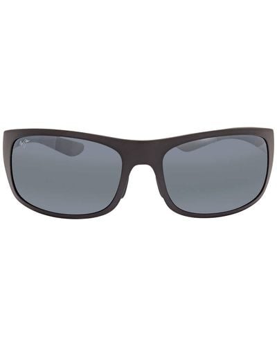Maui Jim Big Wave Grey Wrap Sunglasses 440-2m