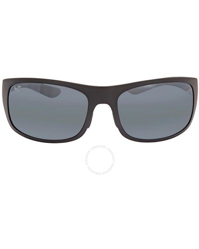 Maui Jim Big Wave Grey Wrap Sunglasses 440-2m 67