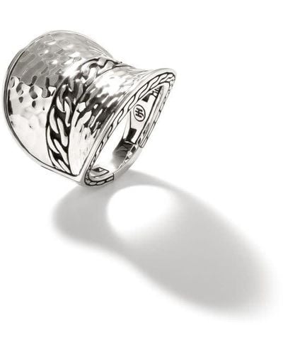 John Hardy Palu Saddle Sterling Silver Ring - White