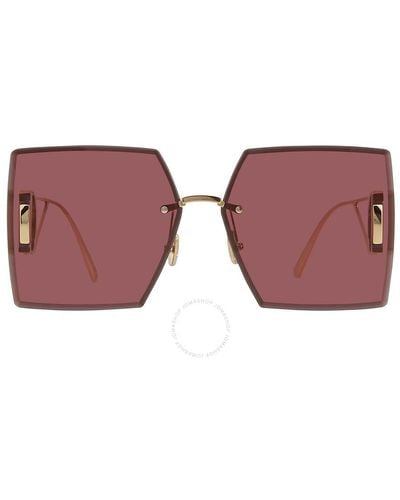 Dior Burgundy Square Sunglasses 30montaigne S7u B0d0 64 - Purple