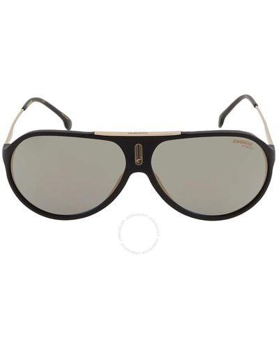 Carrera Grey/gold Mirror Pilot Sunglasses - Gray
