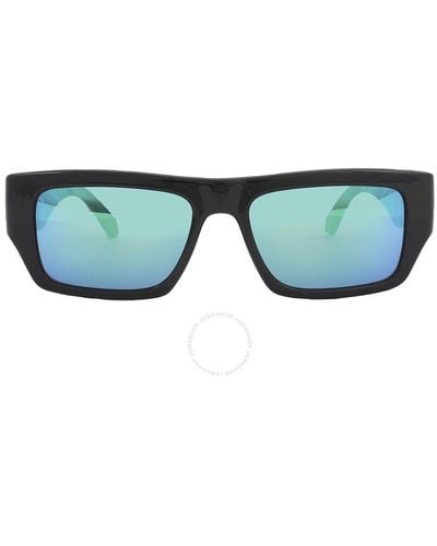 Calvin Klein Blue Rectangular Sunglasses Ckj22635s 001 54