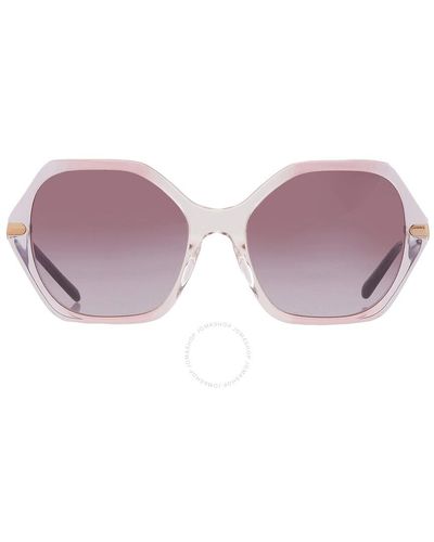 COACH Purple Gradient Geometric Sunglasses Hc8315 56418h 57
