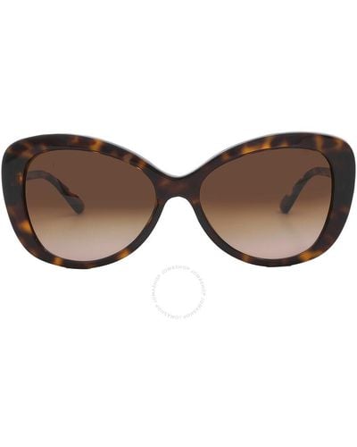 Michael Kors Positano Brown Gradient Butterfly Sunglasses Mk2120 300613 56