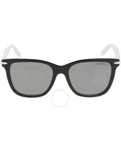 Michael Kors Telluride Gunmetal Square Sunglasses Mk2178 39206g 54 - Gray