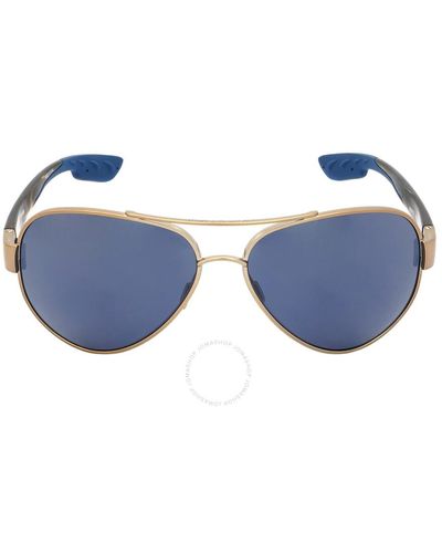 Costa Del Mar Cta Del Mar South Point Gray Polarized Polycarbonate Pilot Sunglasses - Blue