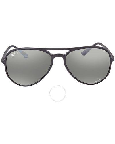 Ray-Ban Chromance Silver Mirror Aviator Sunglasses Rb4320ch 601s5j 58 - Grey