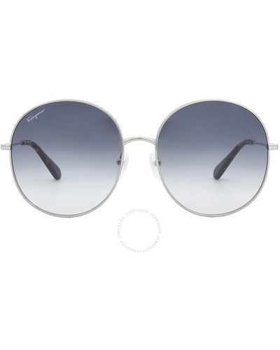 Ferragamo Round Sunglasses Sf299s 041 60 - Black