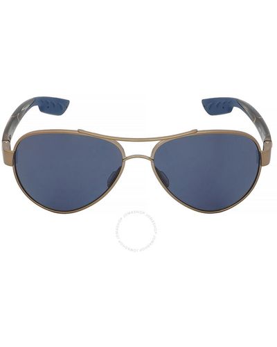 Costa Del Mar Cta Del Mar Loreto Gray Polarized Polycarbonate Aviator Sunglasses  400633 56 - Blue
