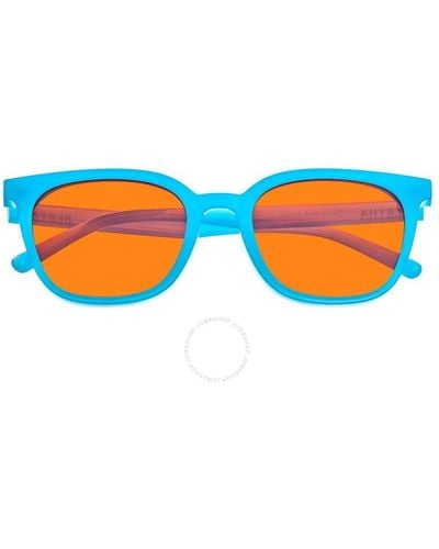 Bertha Blue Round Sunglasses Brsbr051c5
