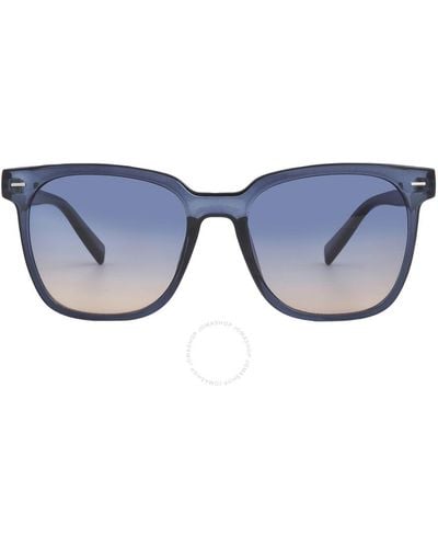 Calvin Klein Square Sunglasses Ck20519s 410 55 - Blue