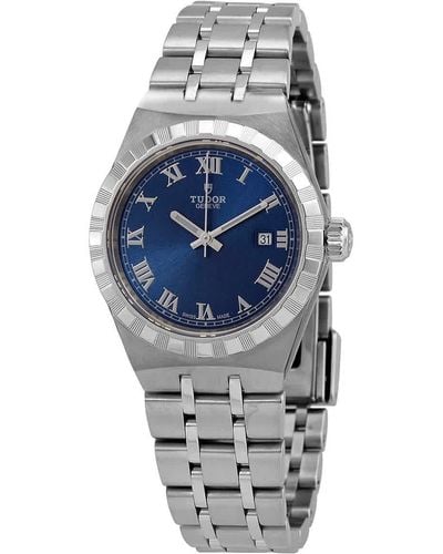 Tudor Royal Automatic Blue Dial Watch -0006 - Metallic