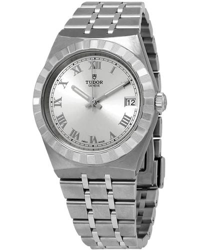 Tudor Royal Automatic Silver Dial 34 Mm Watch -0001 - Metallic