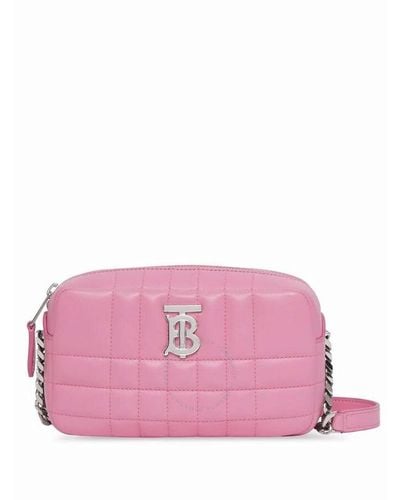 Burberry Mini Lola Quilted Bag - Pink