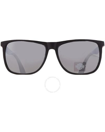 Harley Davidson Smoke Mirror Browline Sunglasses Hd0149v 02c 59 - Gray