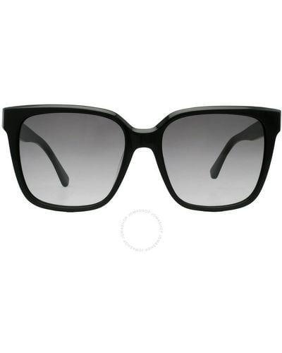 Calvin Klein Grey Gradient Square Sunglasses Ck21530s 001 55 - Black
