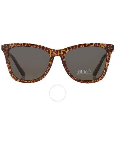 Guess Factory Cat Eye Sunglasses Gf0421 53n 55 - Grey