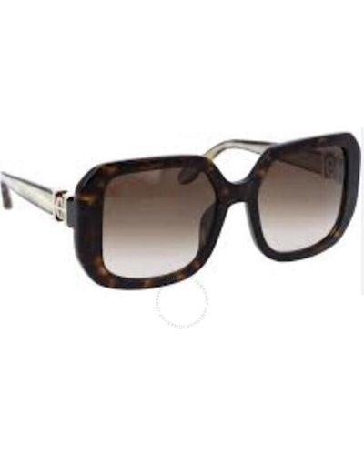 Carolina Herrera Gradient Rectangular Sunglasses Shn619m 0722 53 - Brown
