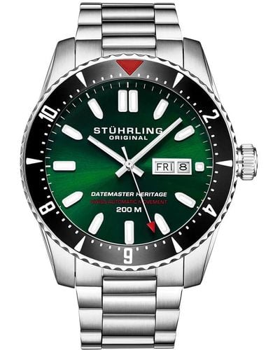 Stuhrling Original Aquadiver Automatic Green Dial Watch