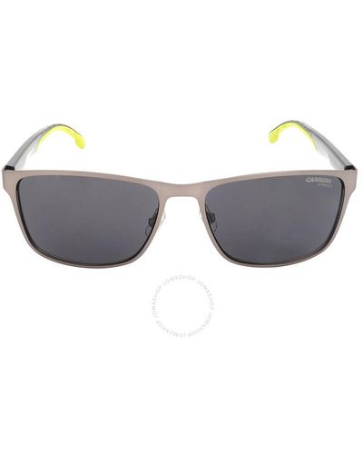 Carrera Rectangular Sunglasses 2037t/s 0r80/ir 55 - Gray