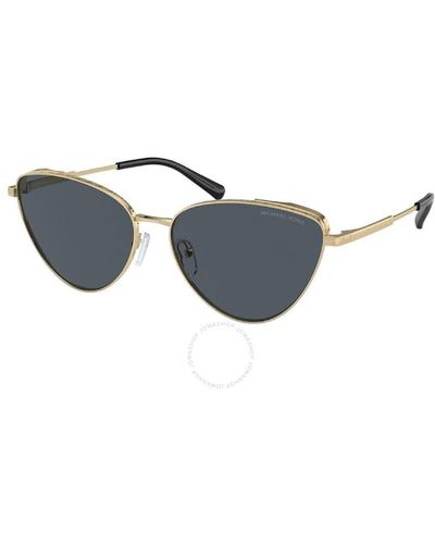 Michael Kors Cortez Dark Gray Solid Cat Eye Sunglasses Mk1140 10146g 59 - Multicolor