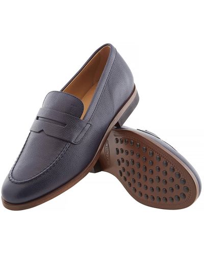Tod's Leather Loafers - Purple