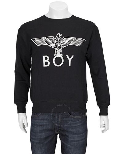 BOY London Black / White Long Sleeve Boy Eagle Sweatshirt