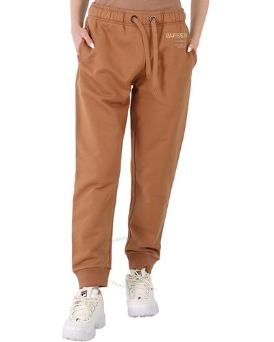 Burberry Camel Horseferry Print jogging Trousers - Brown