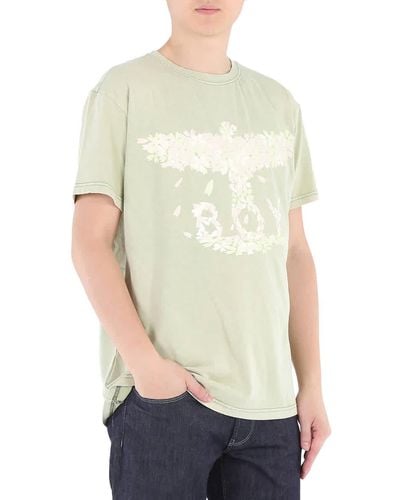 BOY London Boy Eagle Blossom Cotton T-shirt - Natural