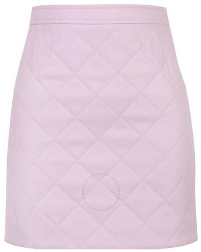 Burberry Casia Quilted Miniskirt - Pink