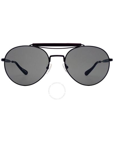 Yohji Yamamoto X Linda Farrow Light Gray Round Sunglasses Yy12 Rider C3