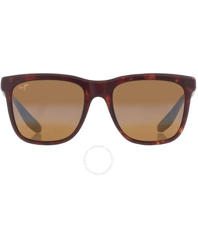 Maui Jim Pehu Hcl Bronze Square Sunglasses H602-10 55 - Brown