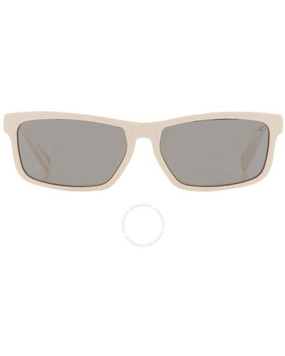 Dior Gray Rectangular Sunglasses Ider S2u Dm40058u 25c 57 - White